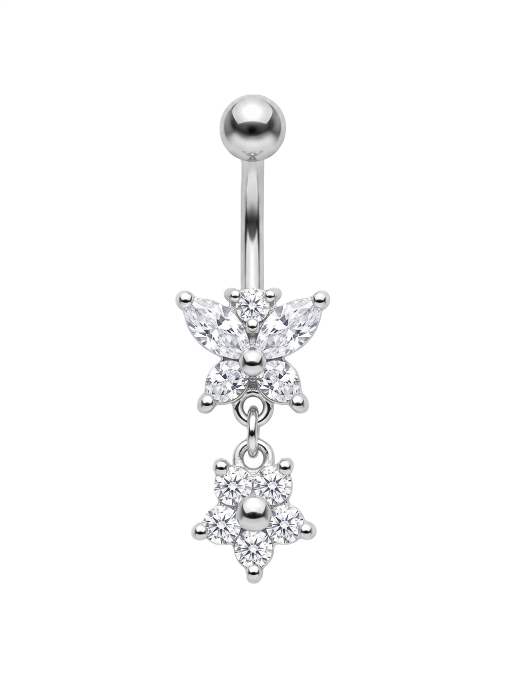 Çelik Göbek Piercing SILVER