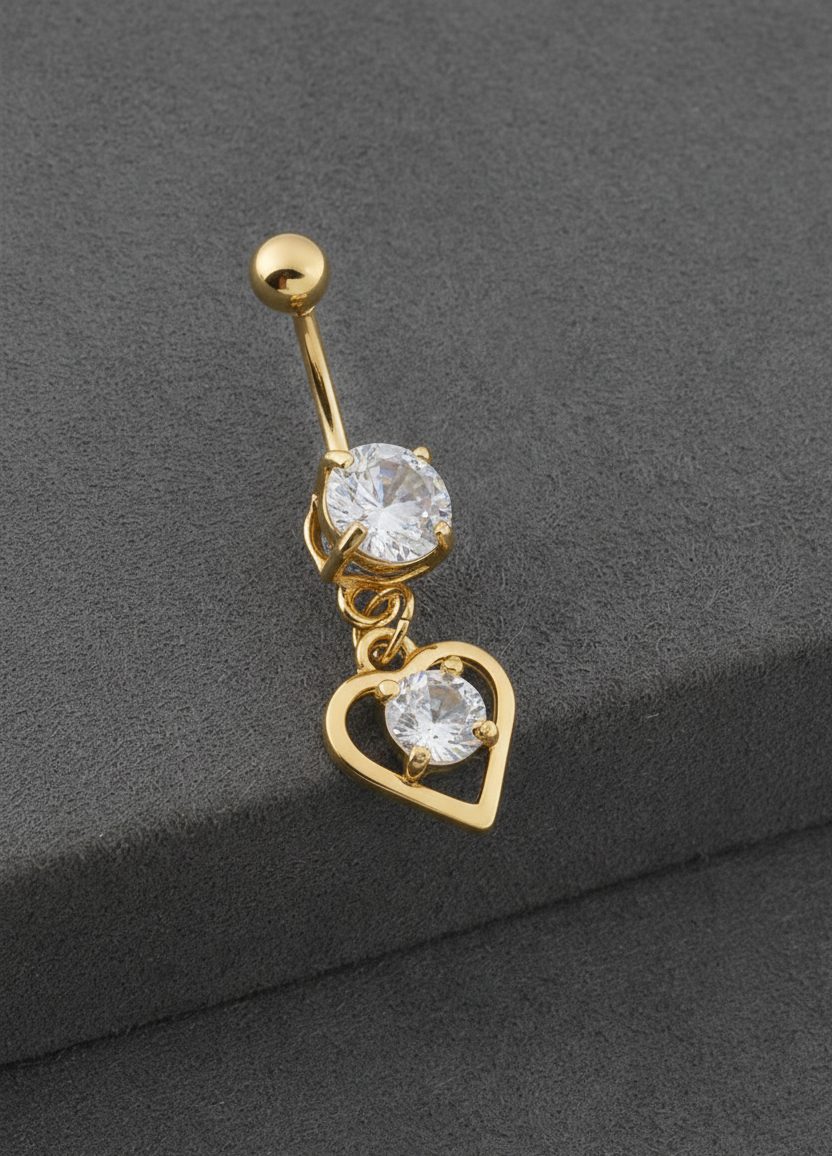 Çelik Göbek Piercing SILVER