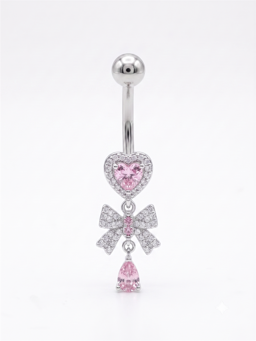 Çelik Göbek Piercing SILVER