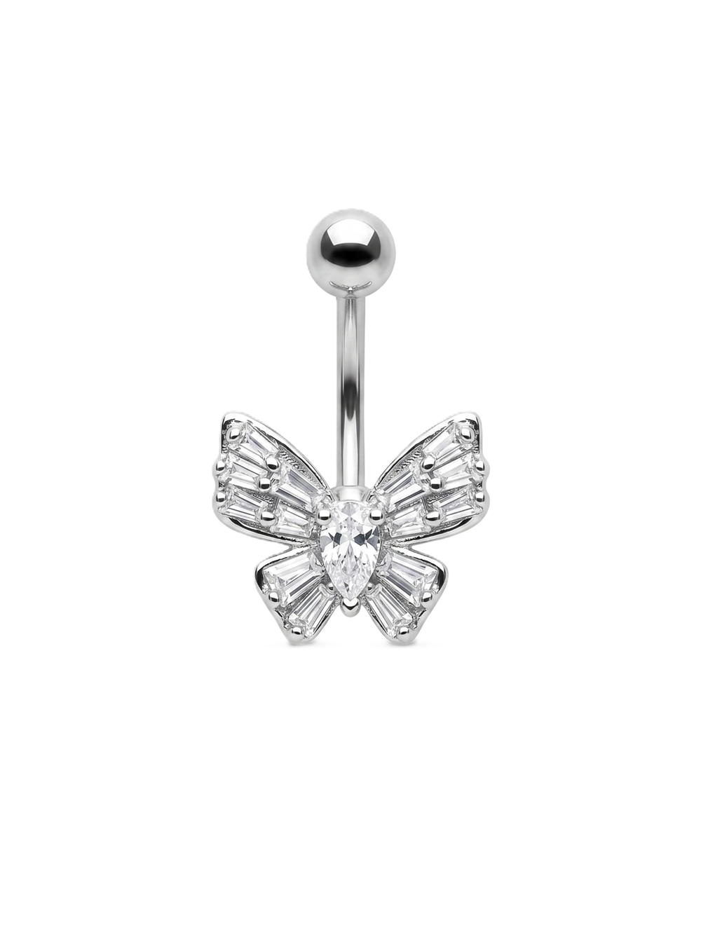 Çelik Göbek Piercing SILVER