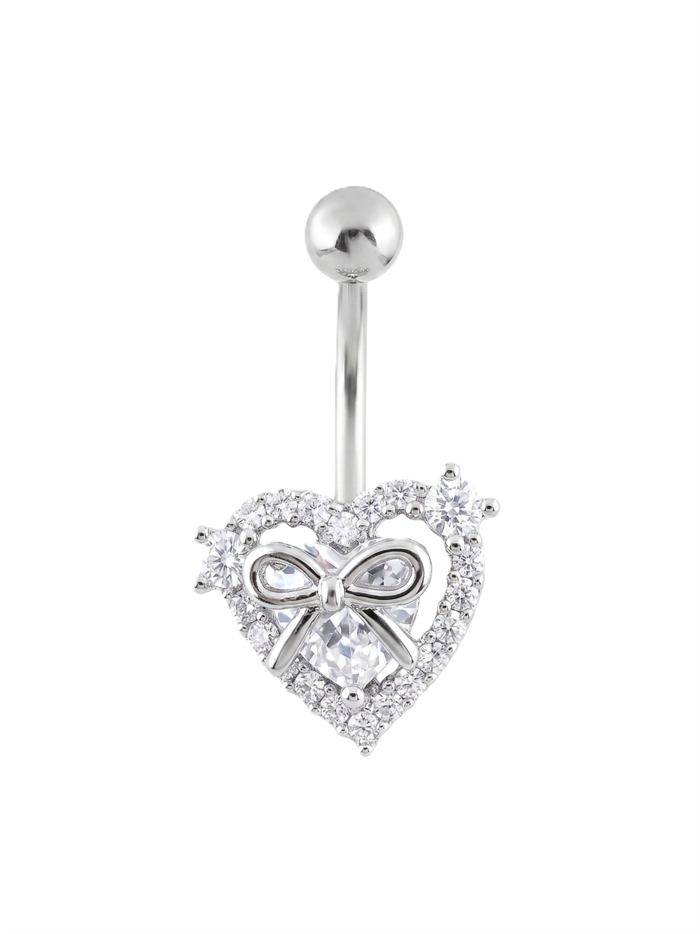 Çelik Göbek Piercing SILVER