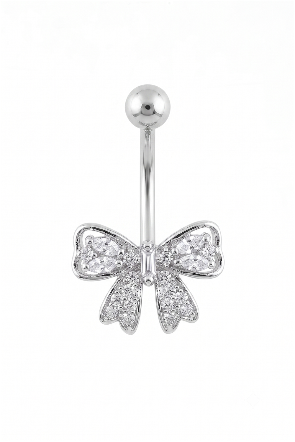 Çelik Göbek Piercing SILVER