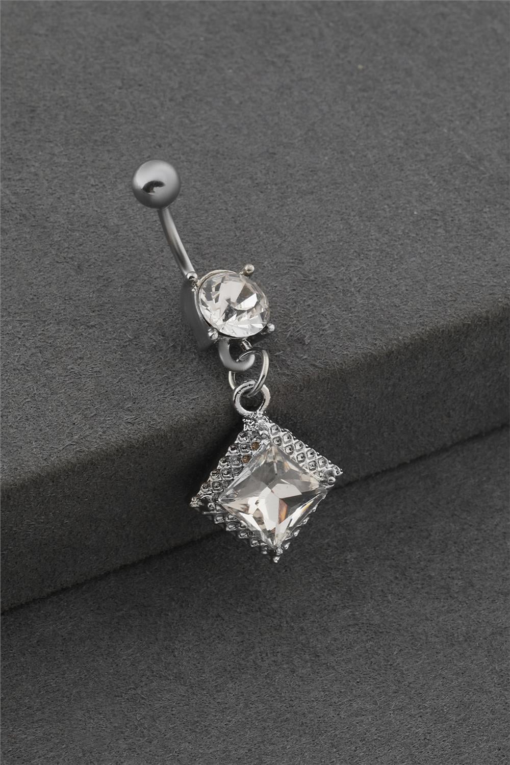 Çelik Göbek Piercing SILVER