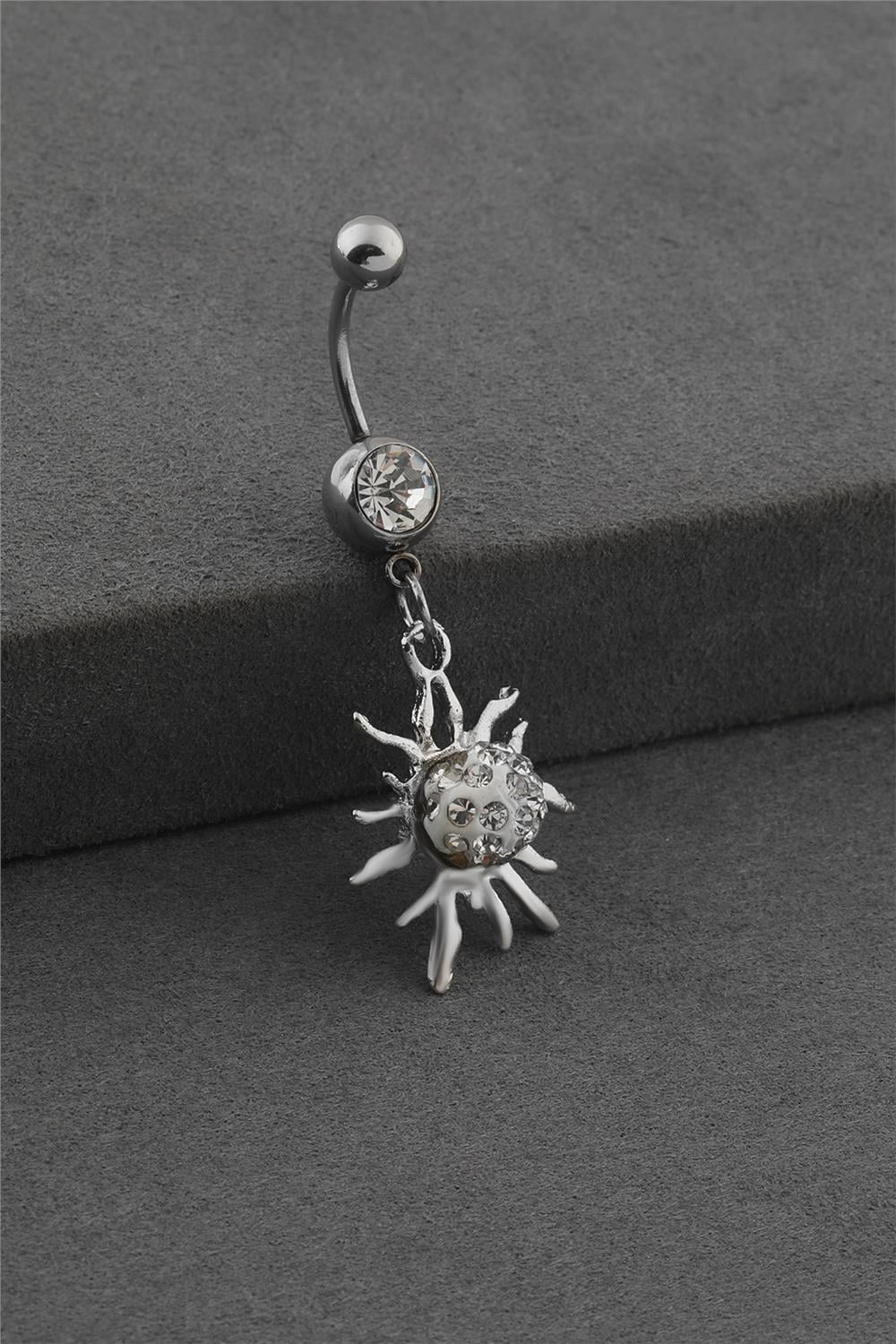 Çelik Göbek Piercing SILVER