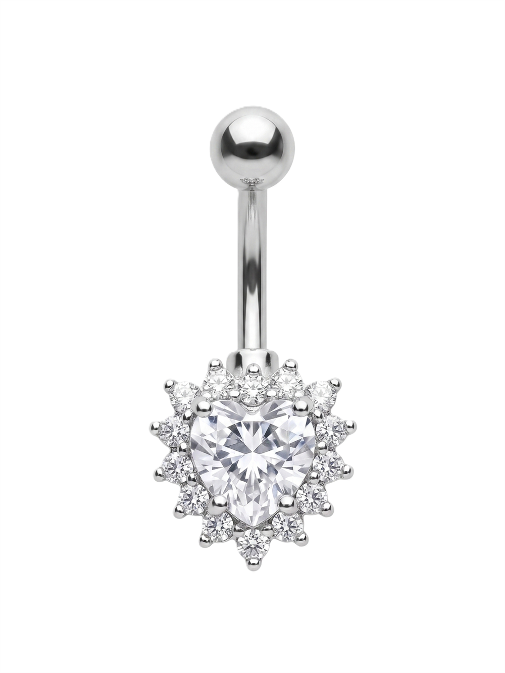Çelik Göbek Piercing SILVER