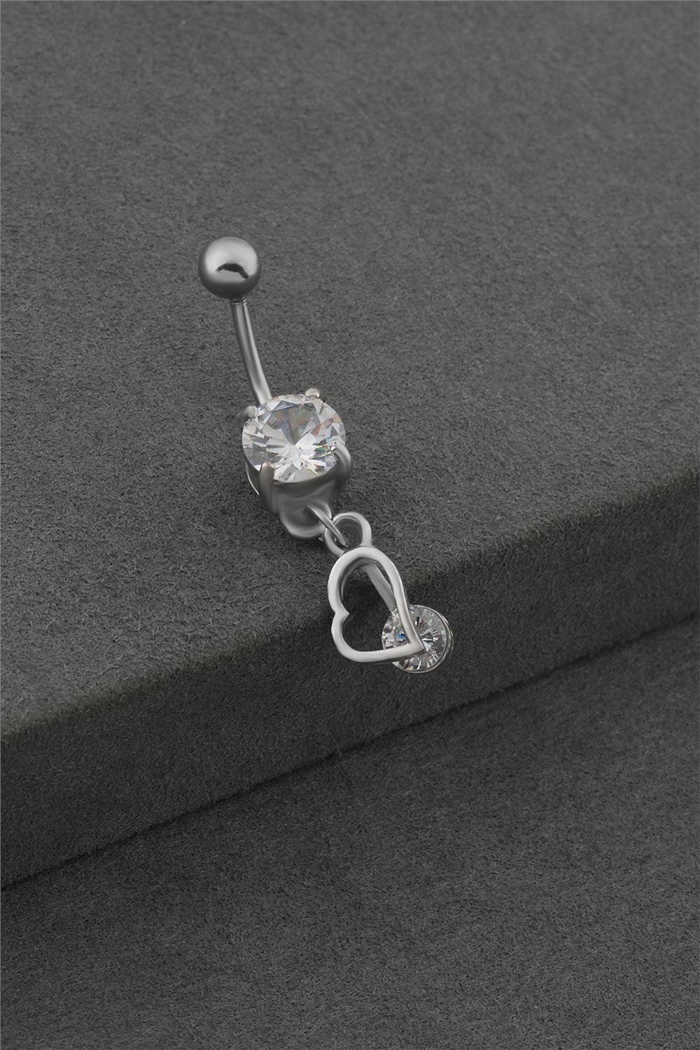 Çelik Göbek Piercing SILVER