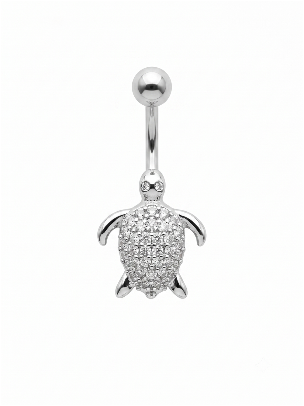 Çelik Göbek Piercing SILVER