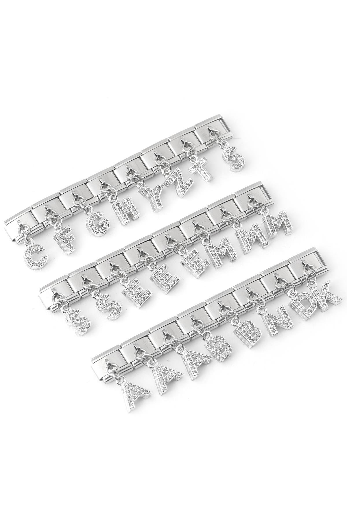 Çelik Harf Charm (24'lü)