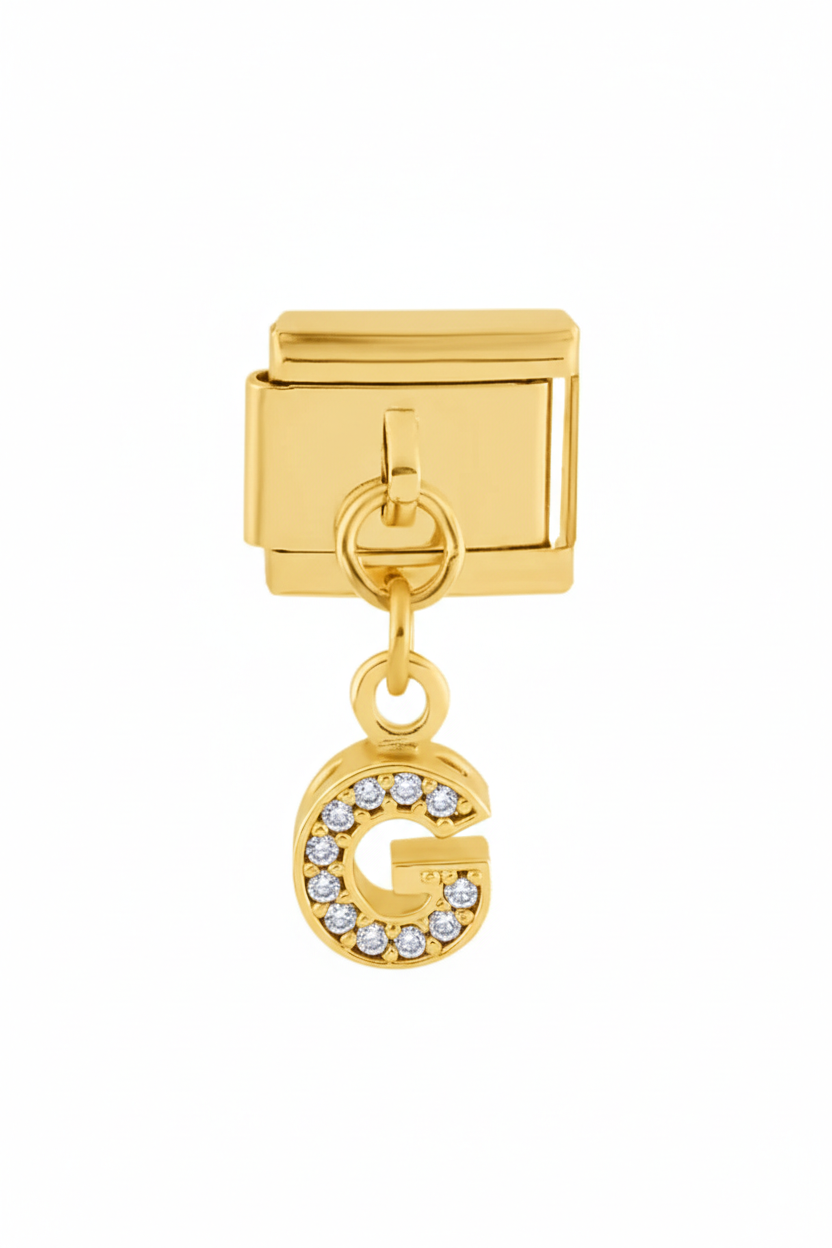 Çelik Harf Charm GOLD
