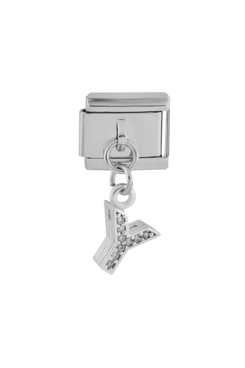 Çelik Harf Charm SILVER