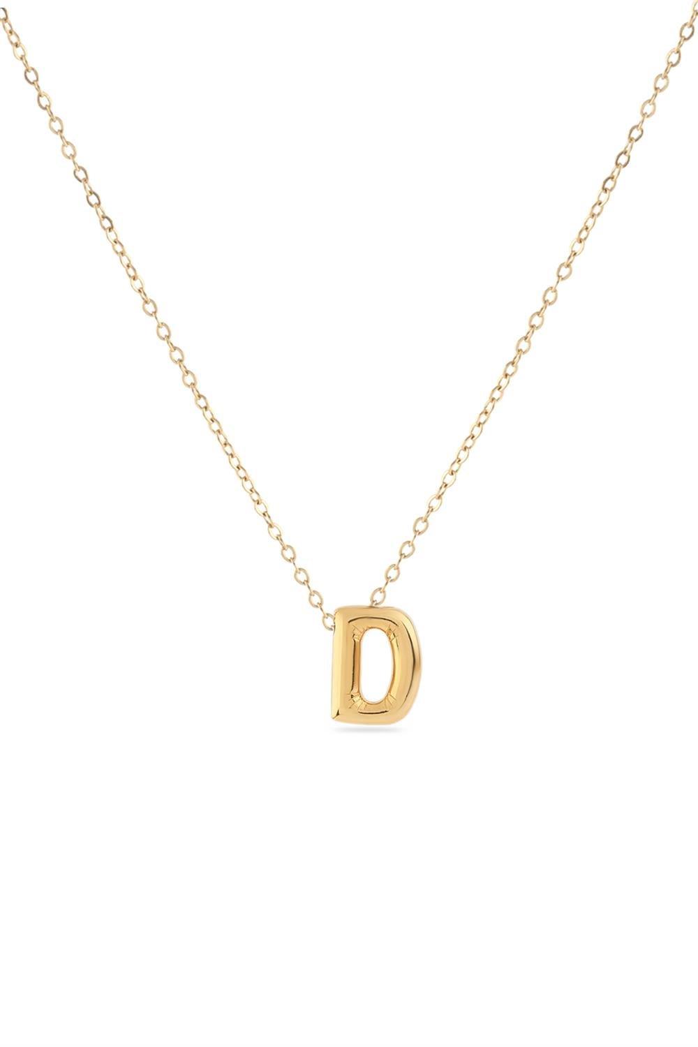 Çelik Harf Kolye GOLD 45cm