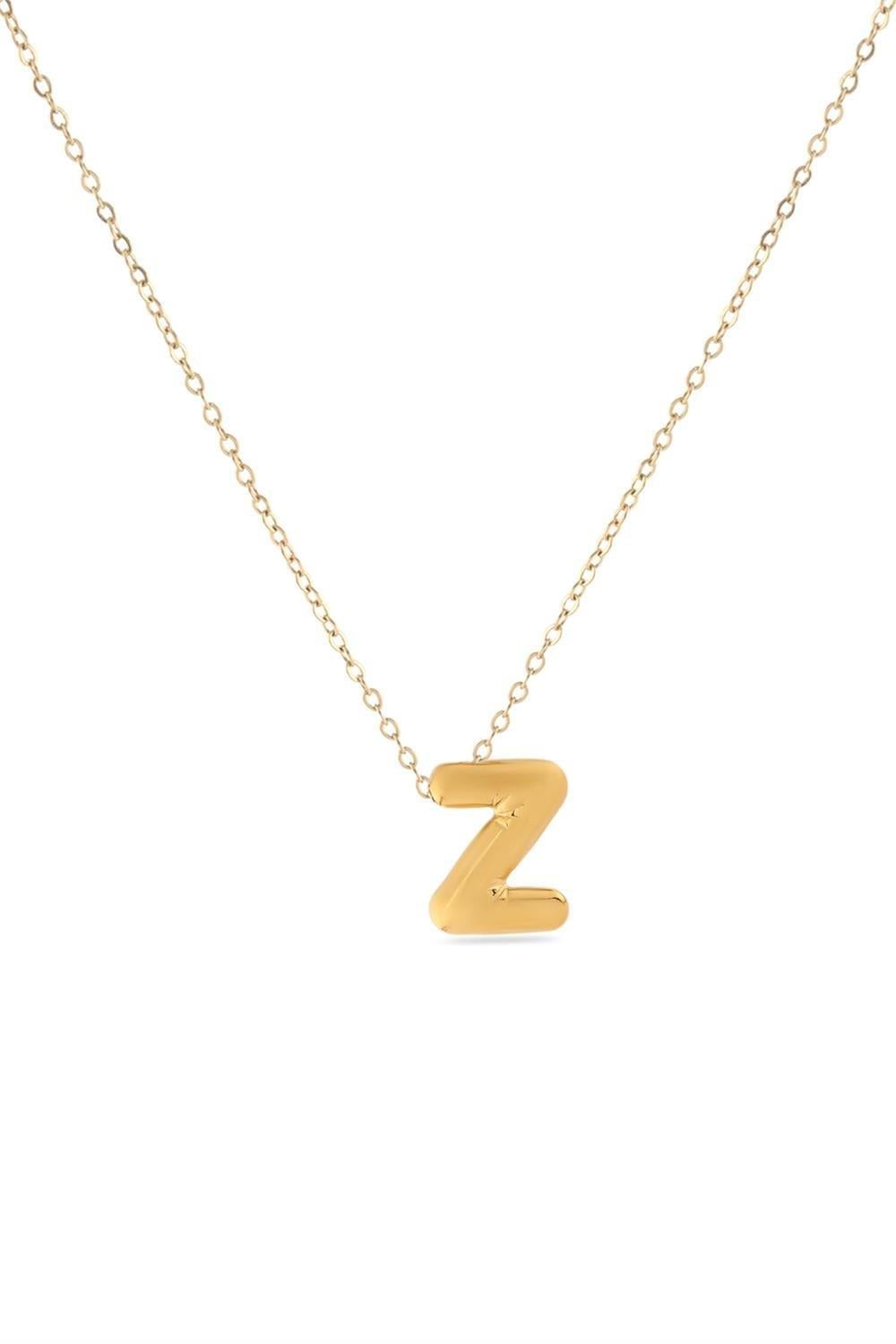 Çelik Harf Kolye GOLD 45cm