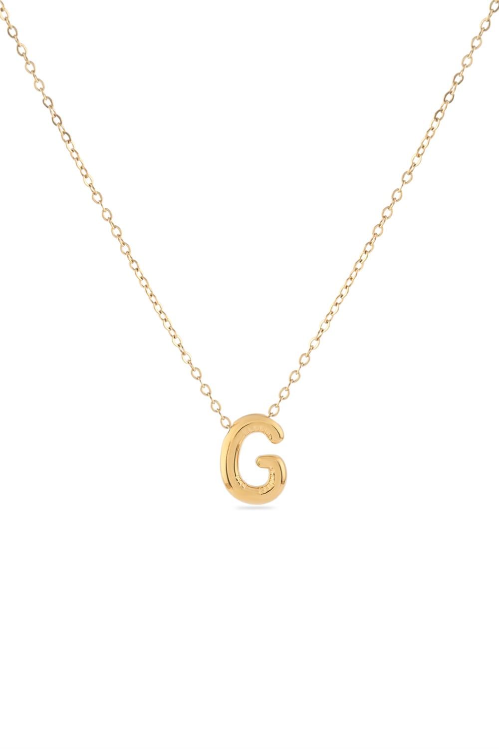 Çelik Harf Kolye GOLD 