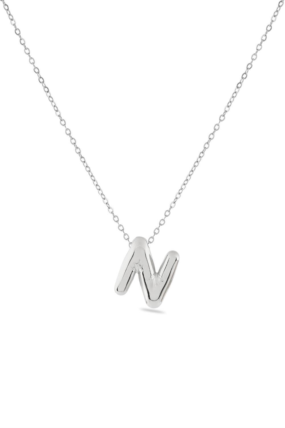 Çelik Harf Kolye SILVER 45cm