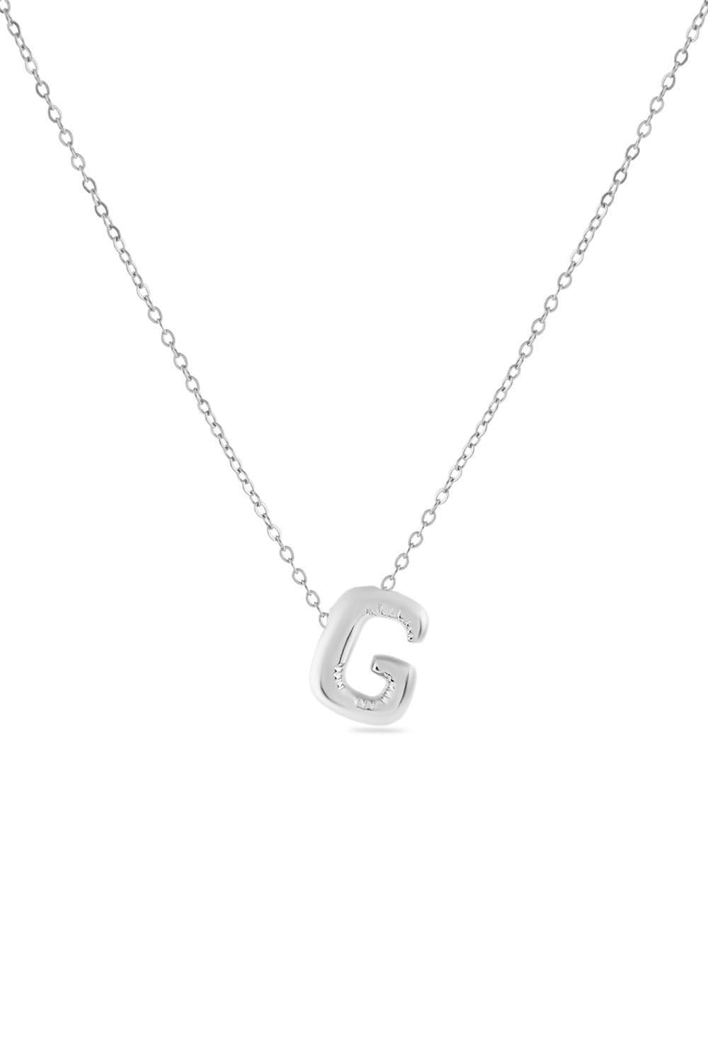 Çelik Harf Kolye SILVER 45cm