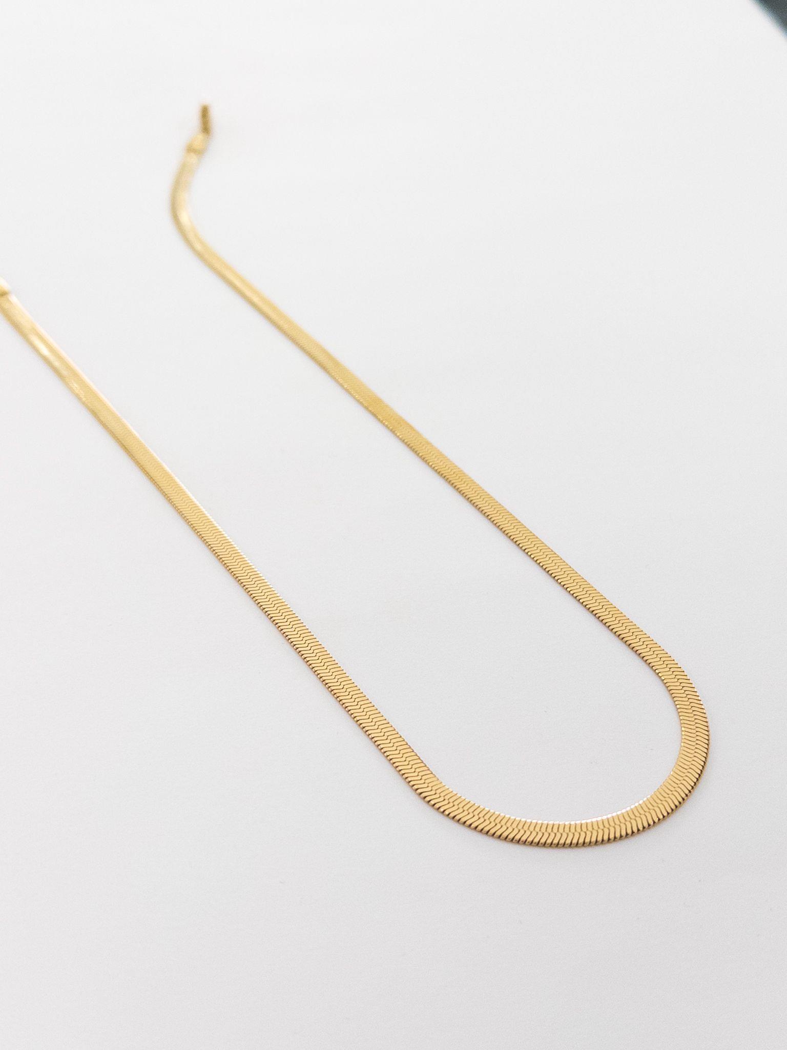 Çelik İtalyan Kolye Gold 60cm