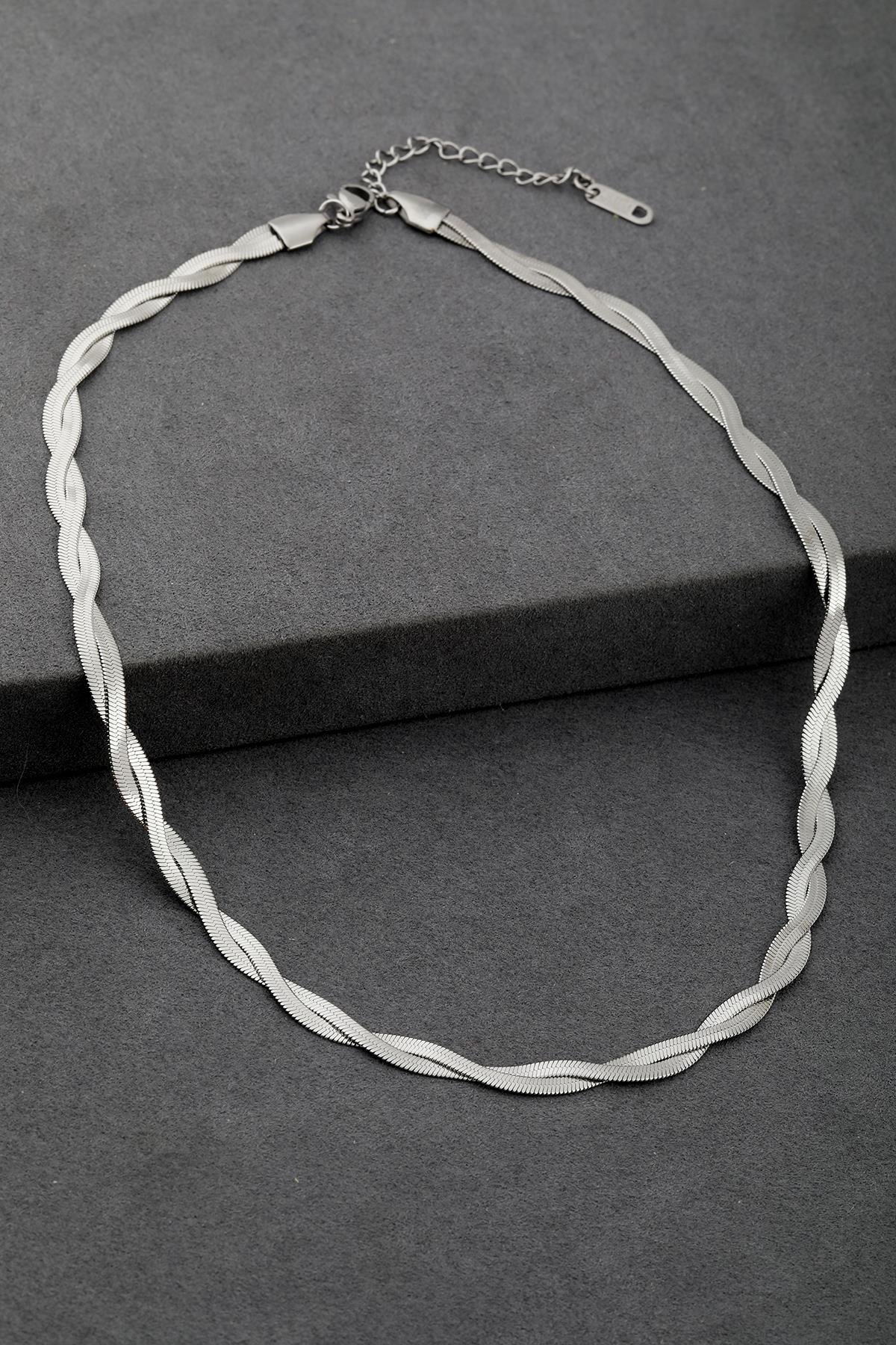 Çelik Kolye 45cm