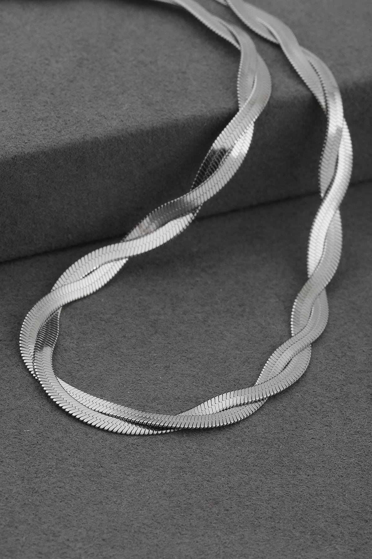 Çelik Kolye 45cm