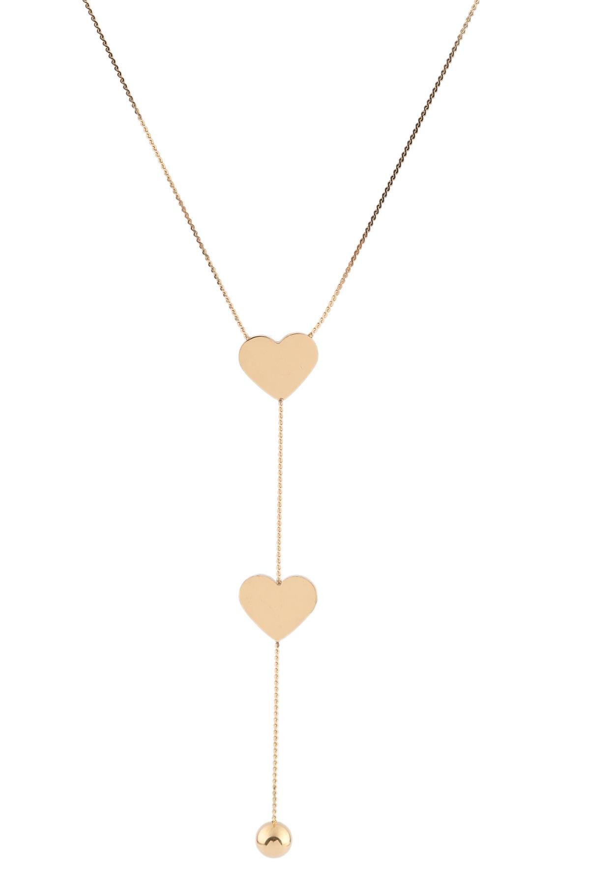 Çelik Kolye 45cm Gold