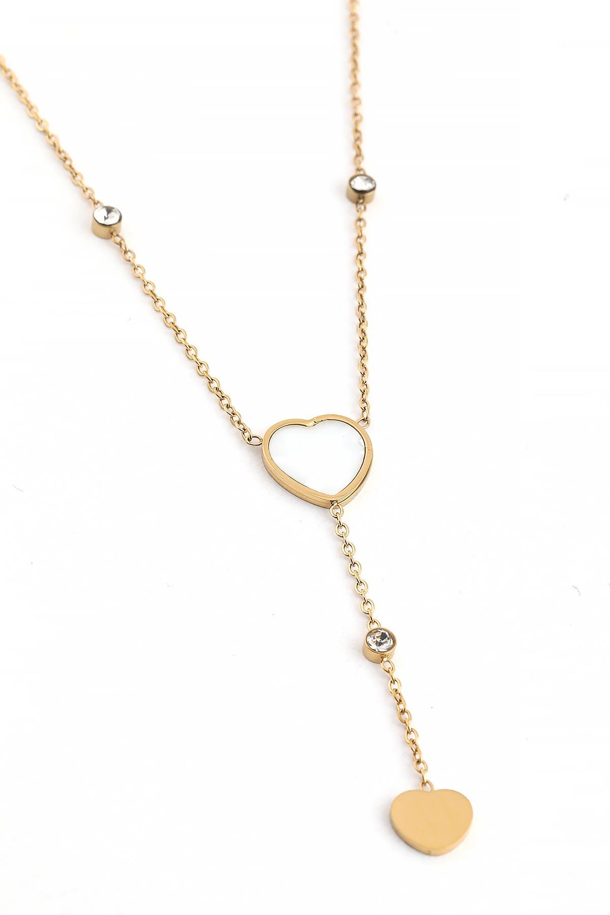 Çelik Kolye Gold 45 cm