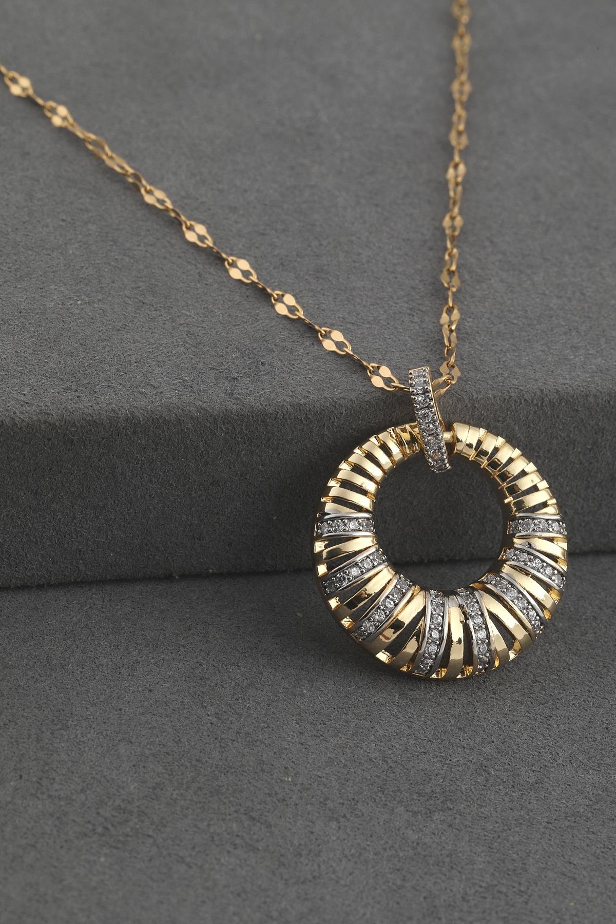 Çelik Kolye Gold 45 cm