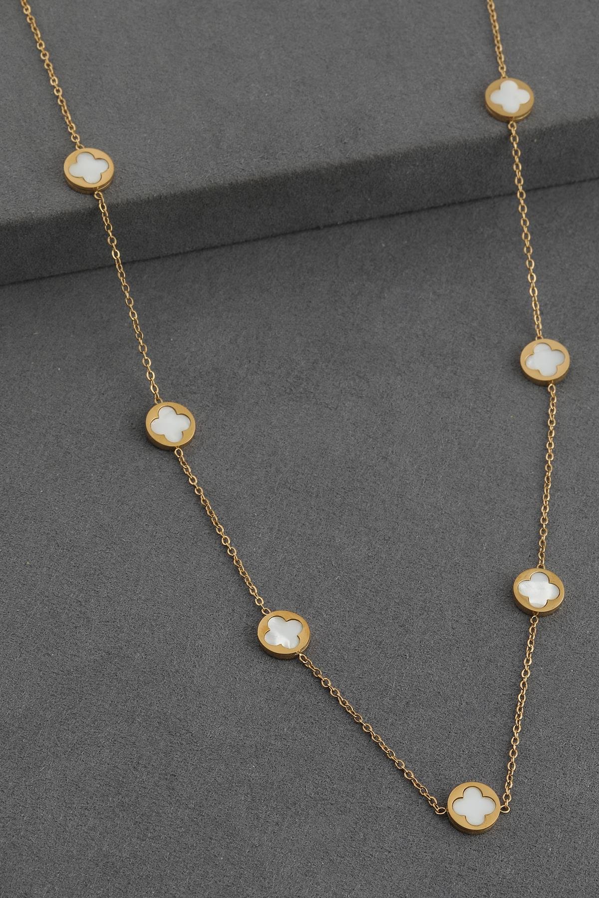 Çelik Kolye Gold 45 cm