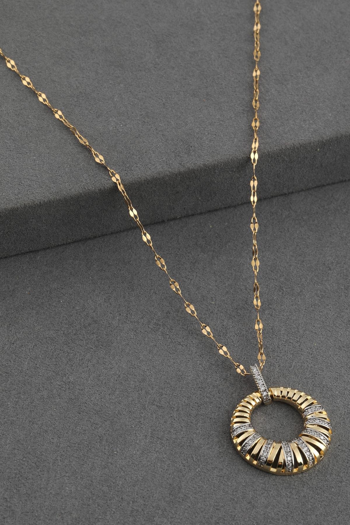 Çelik Kolye Gold 45 cm