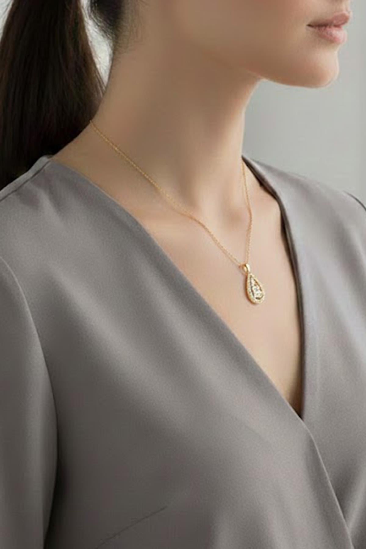 Çelik Kolye GOLD 45 cm
