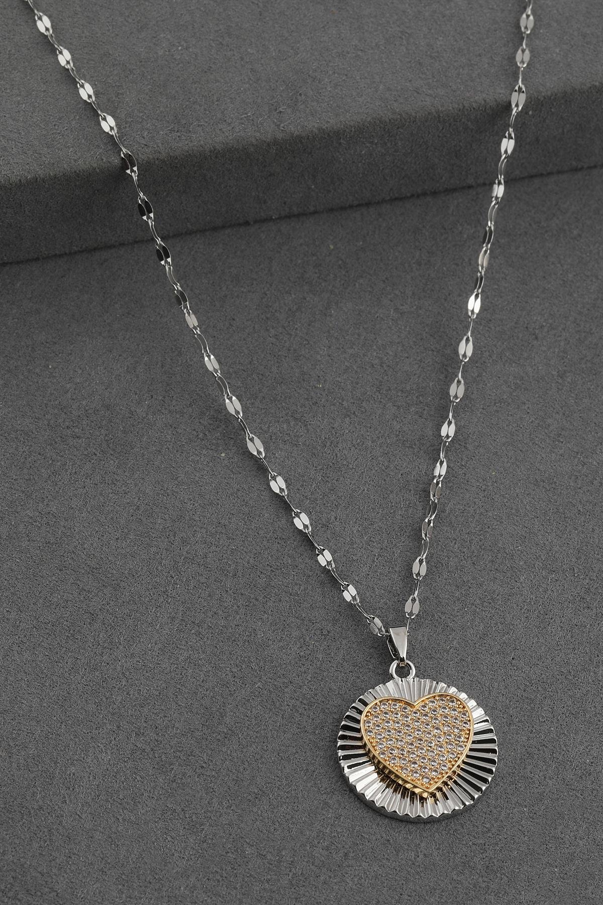 Çelik Kolye Gold 45 cm