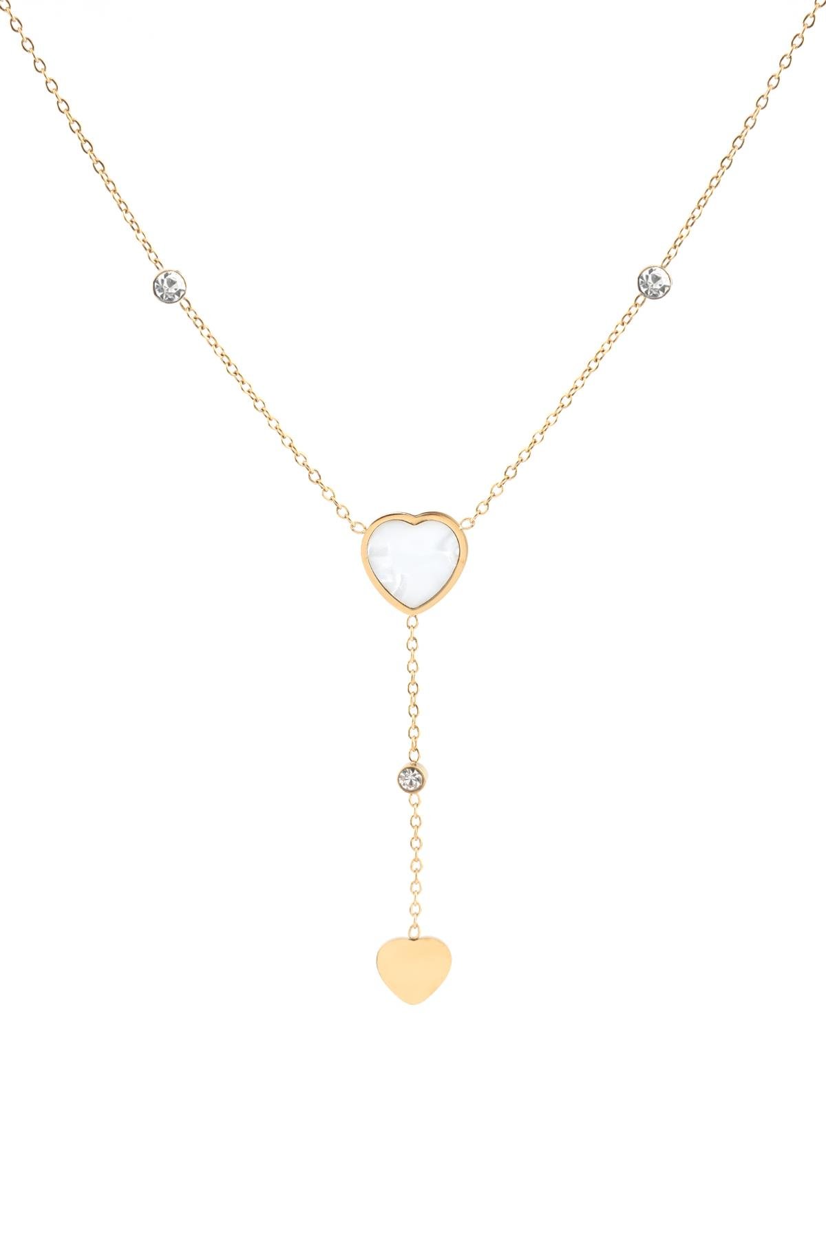 Çelik Kolye Gold 45 cm