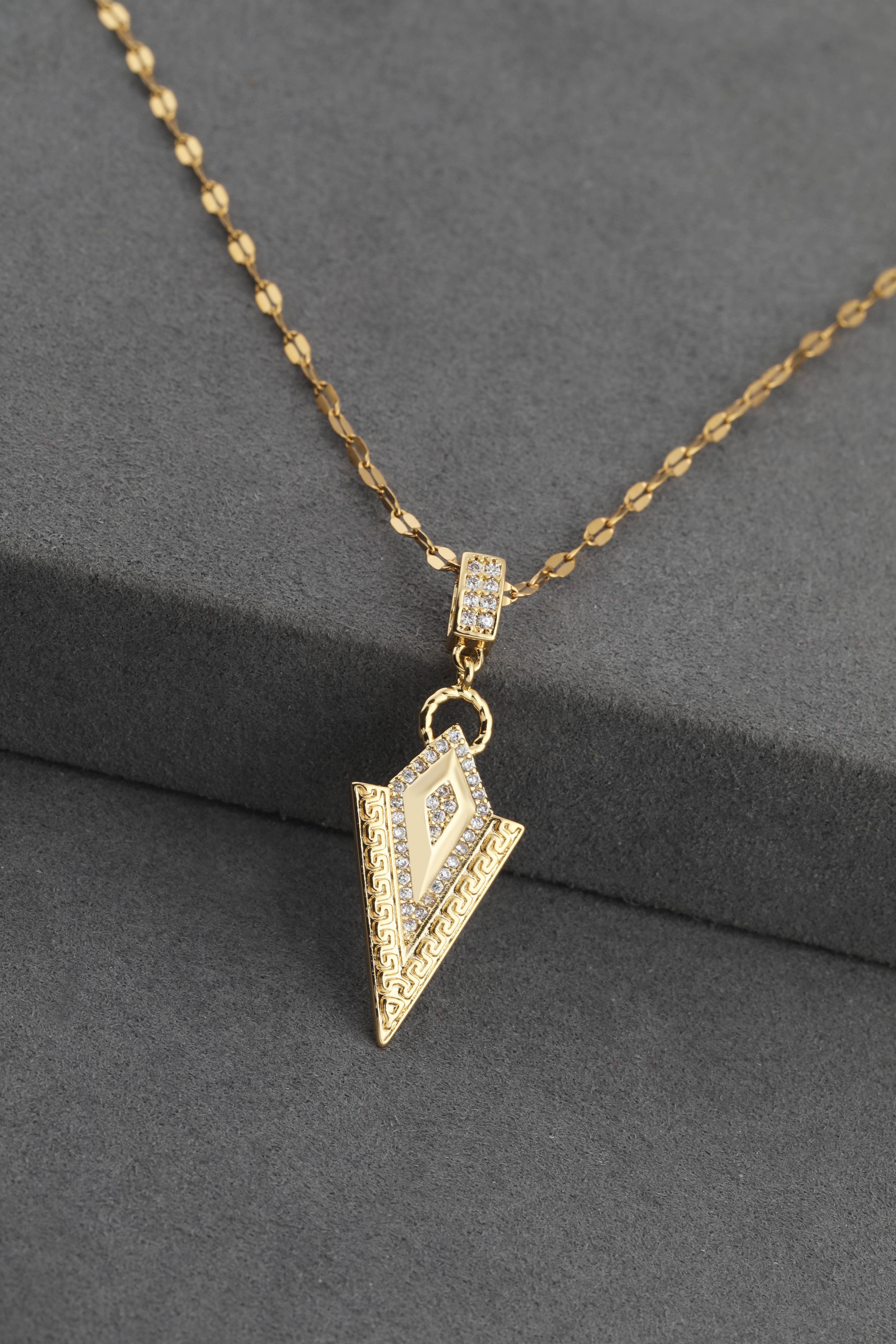 Çelik Kolye Gold 45cm