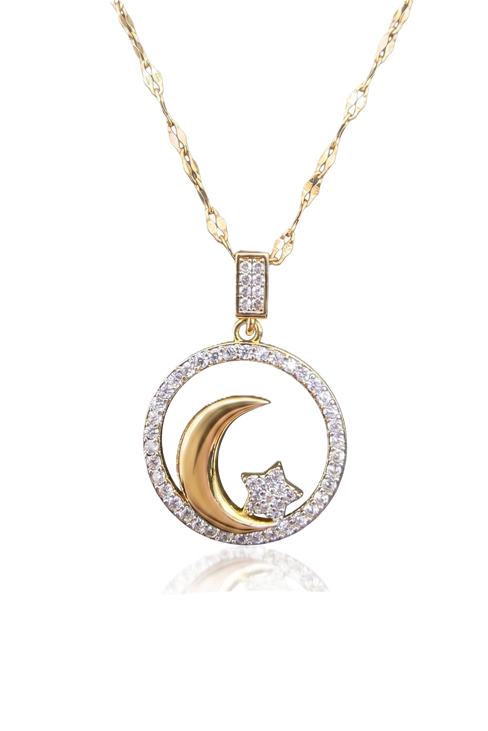 Çelik Kolye GOLD 45cm