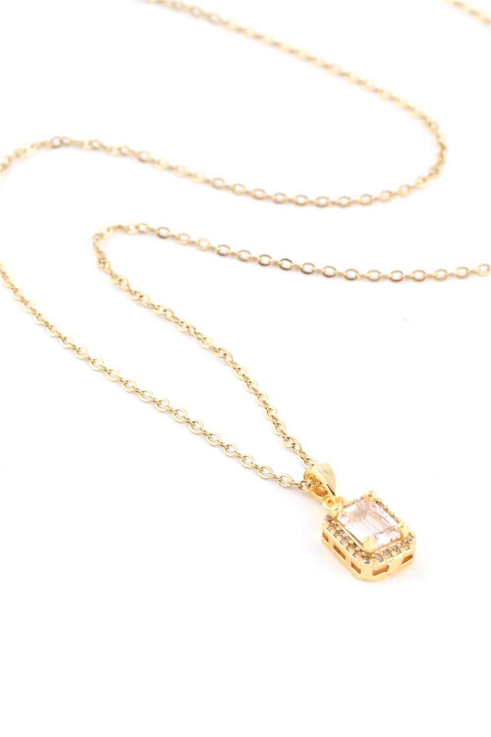 Çelik Kolye Gold 45cm