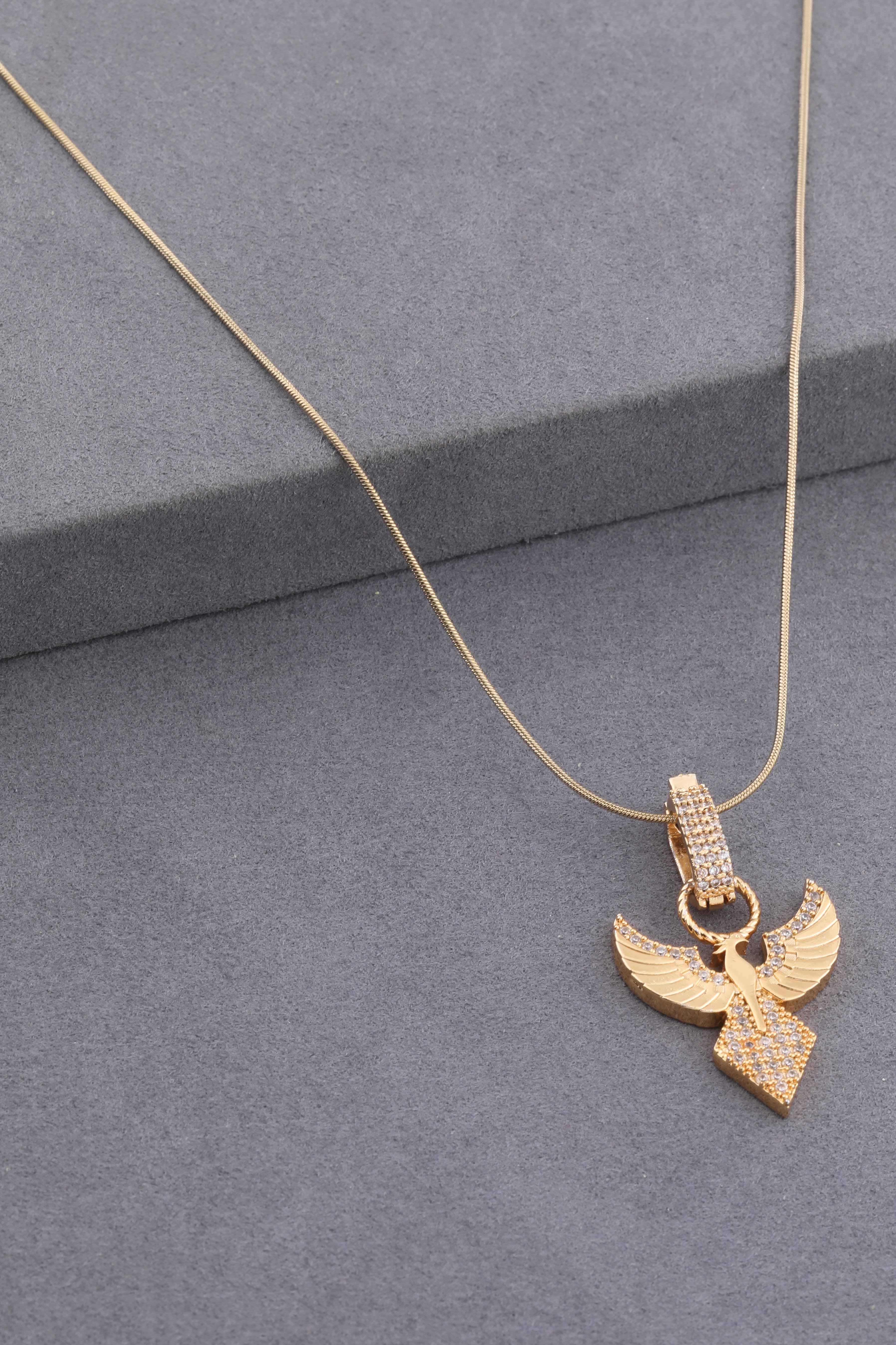 Çelik Kolye Gold 45cm