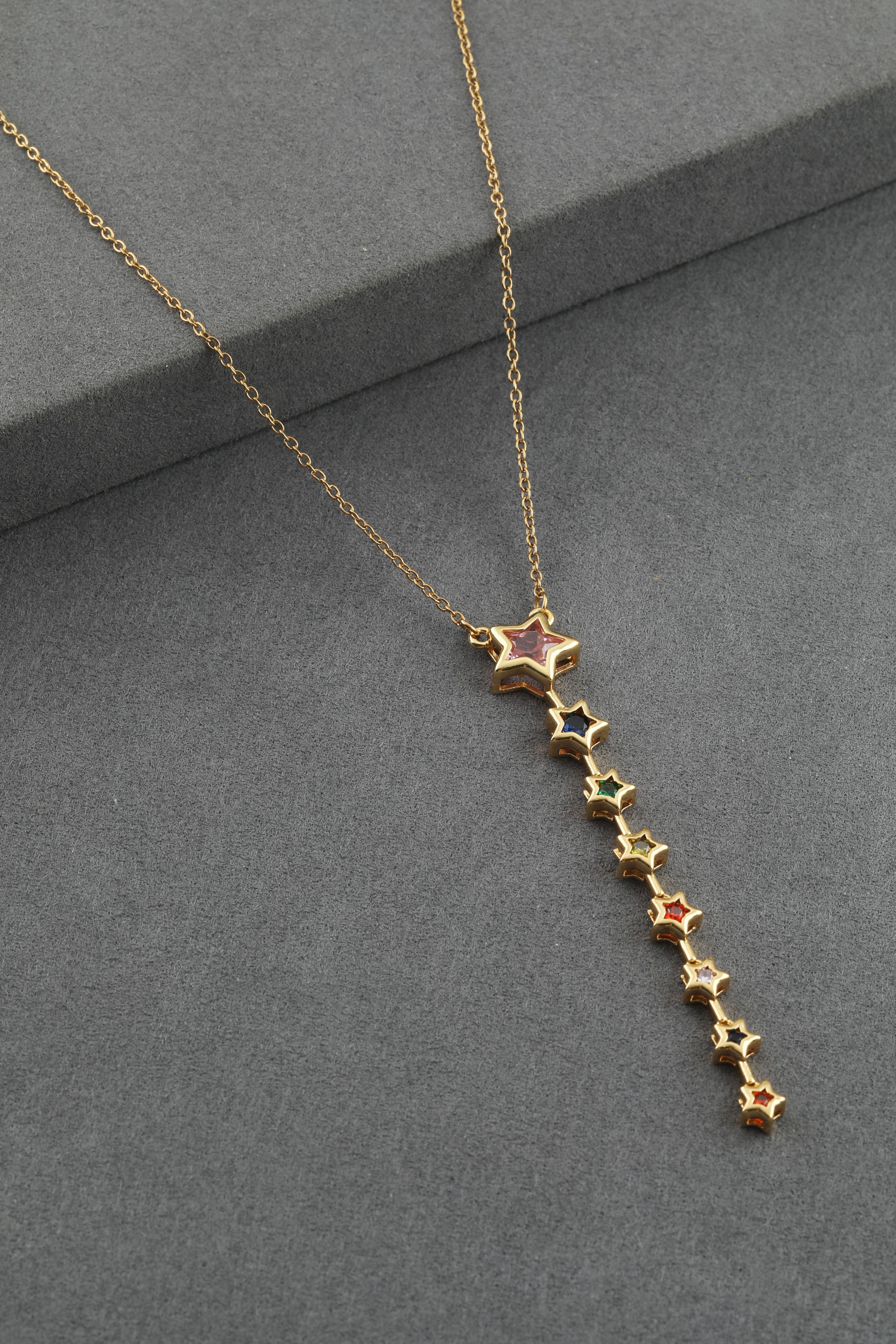 Çelik Kolye Gold 45cm