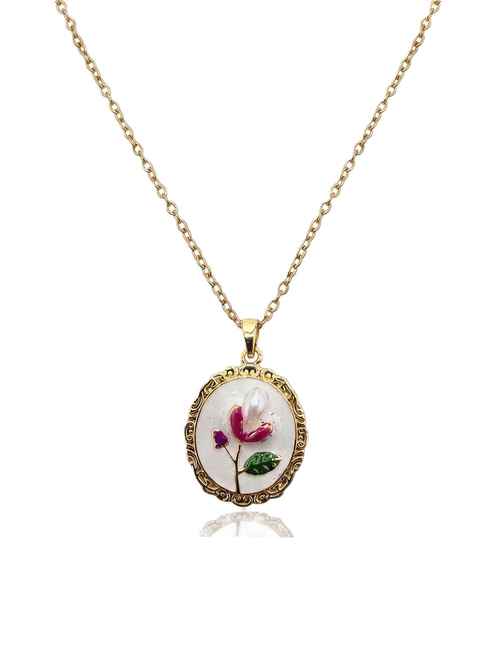 Çelik Kolye GOLD 45cm