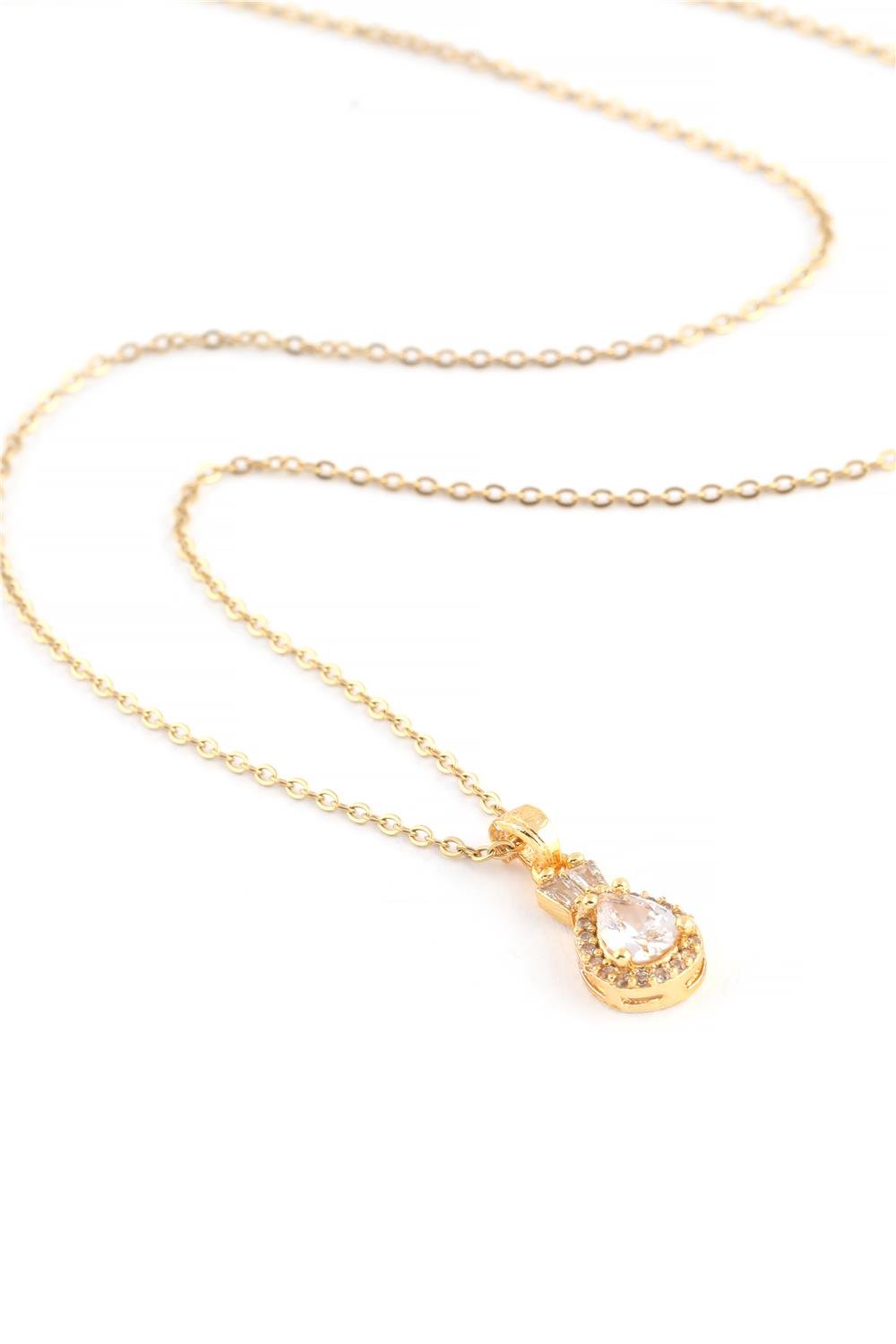 Çelik Kolye Gold 45cm