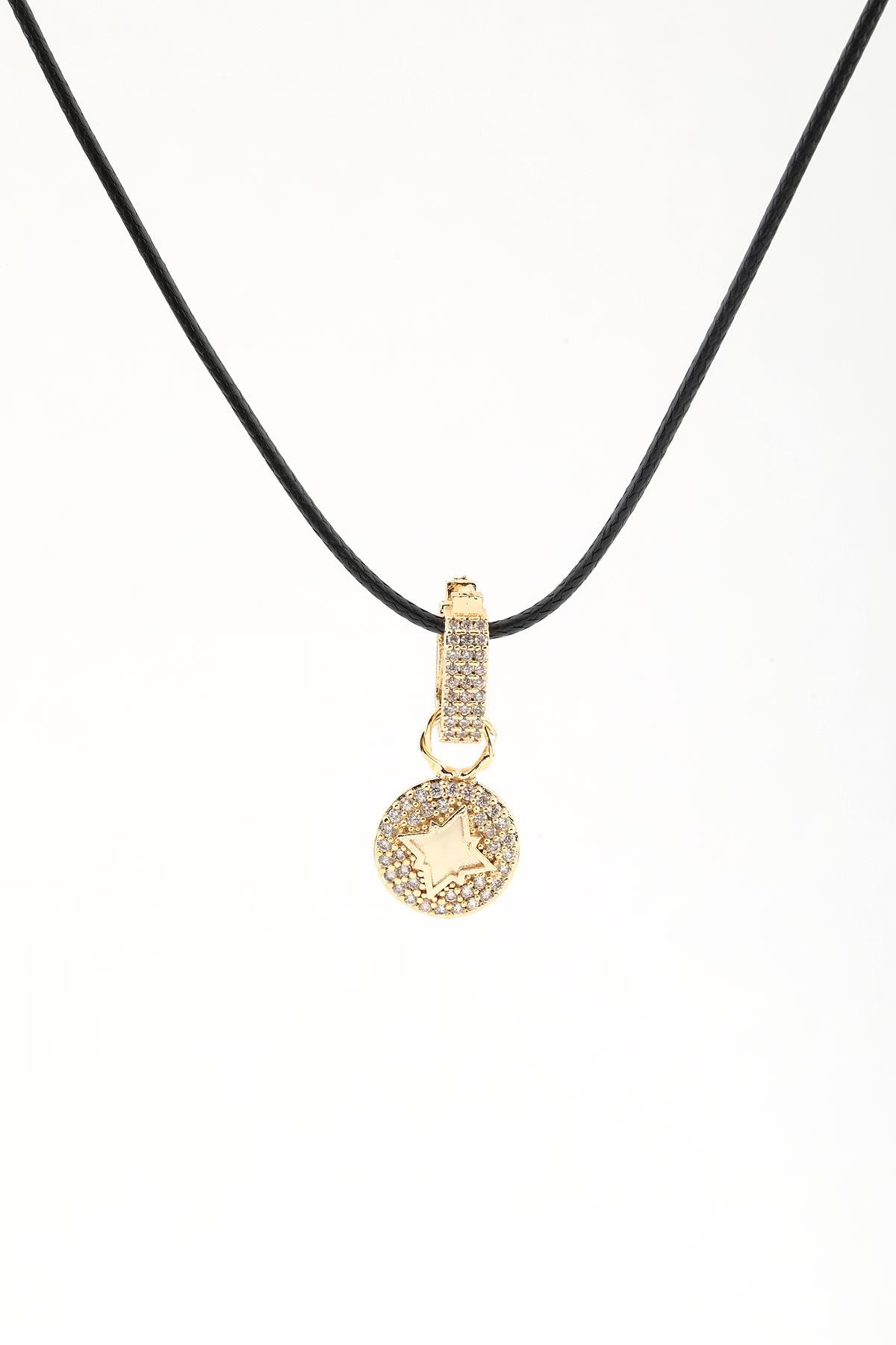 Çelik Kolye Gold 45cm