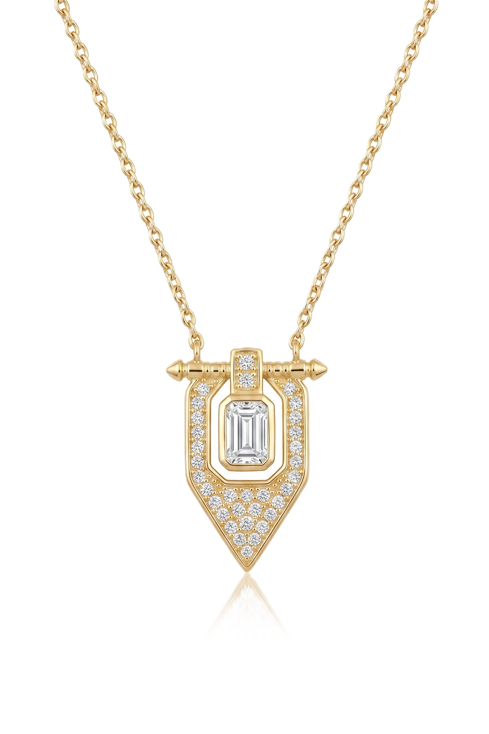 Çelik Kolye GOLD 45cm