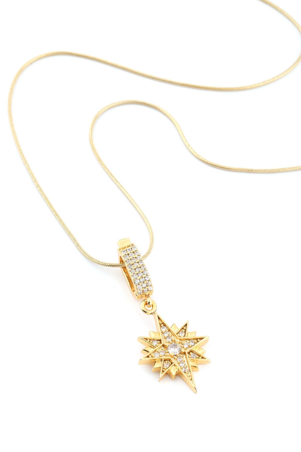Çelik Kolye Gold 45cm