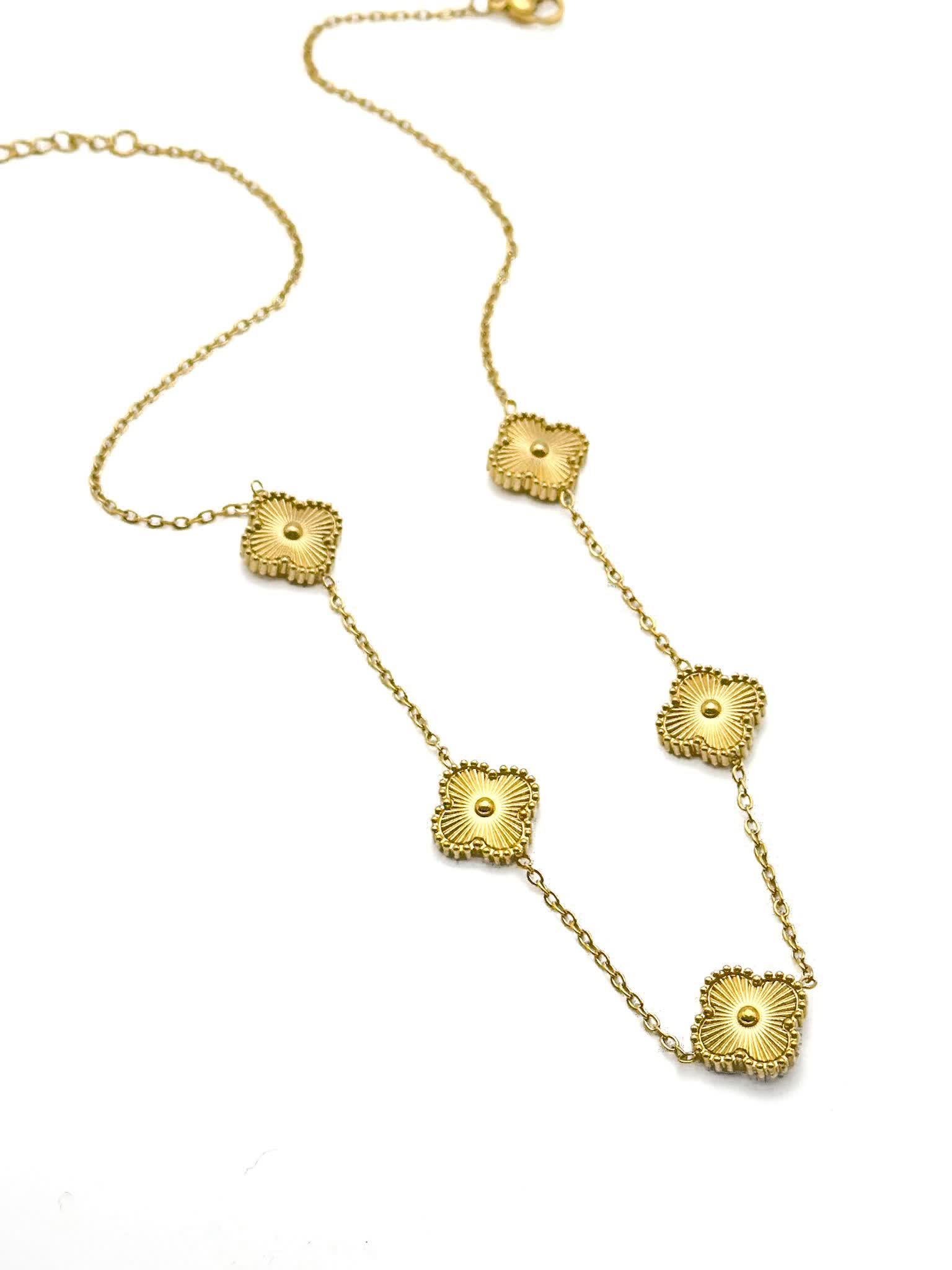 Çelik Kolye Gold 45cm