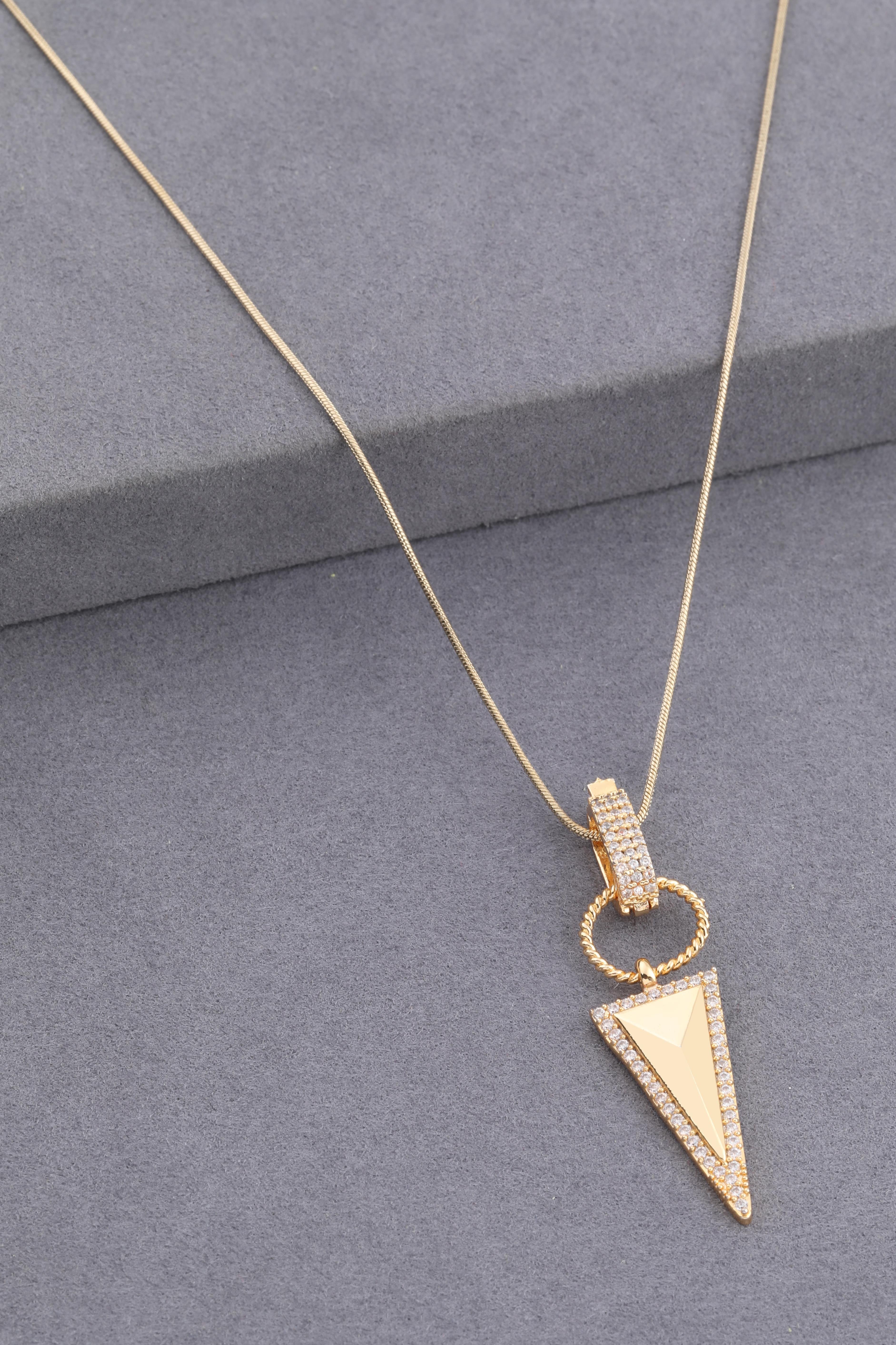 Çelik Kolye Gold 45cm