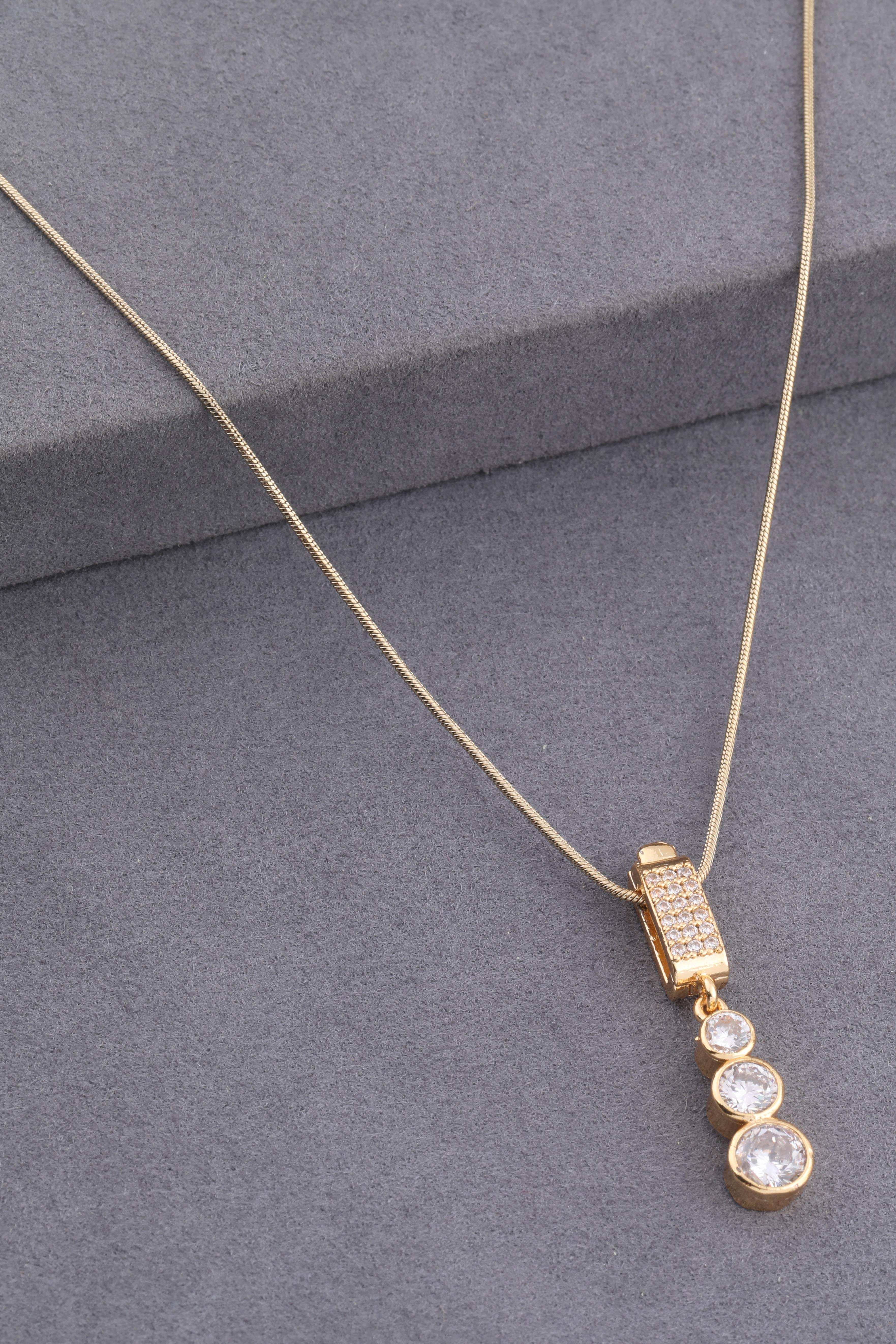 Çelik Kolye Gold 45cm