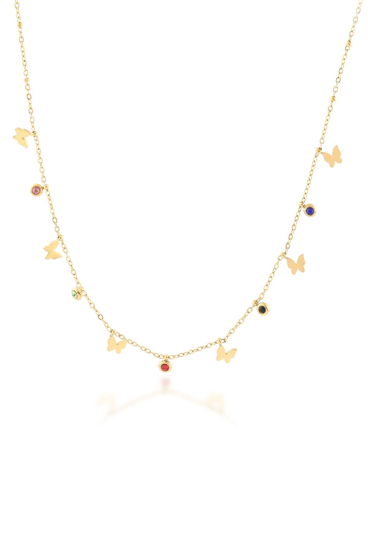 Çelik Kolye GOLD 45cm