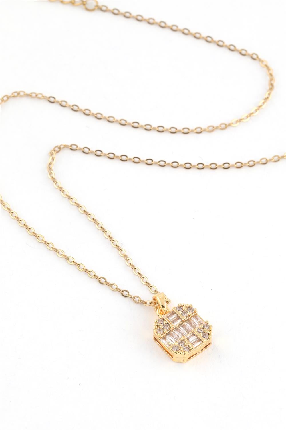 Çelik Kolye Gold 45cm