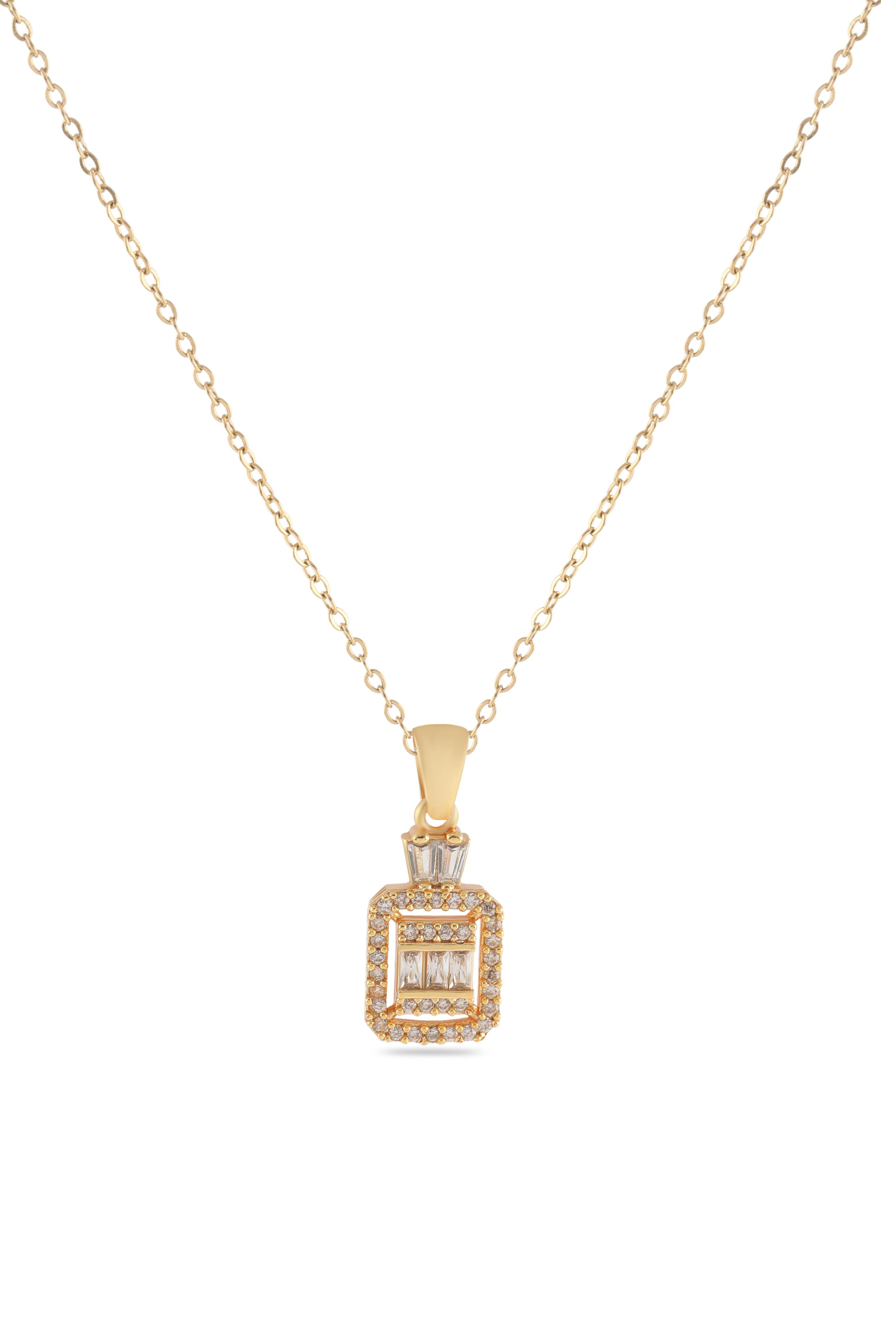 Çelik Kolye Gold 45cm