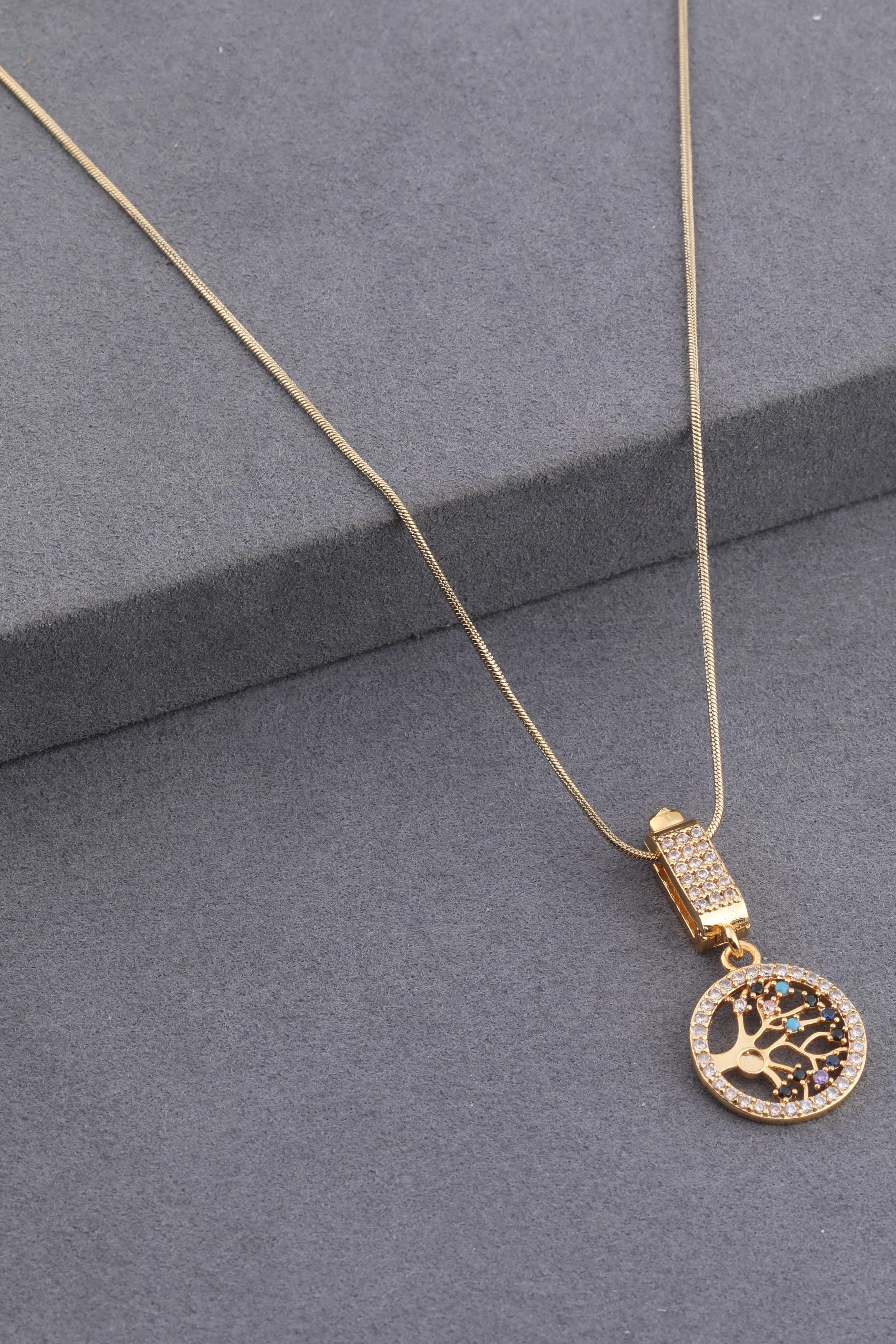 Çelik Kolye Gold 45cm