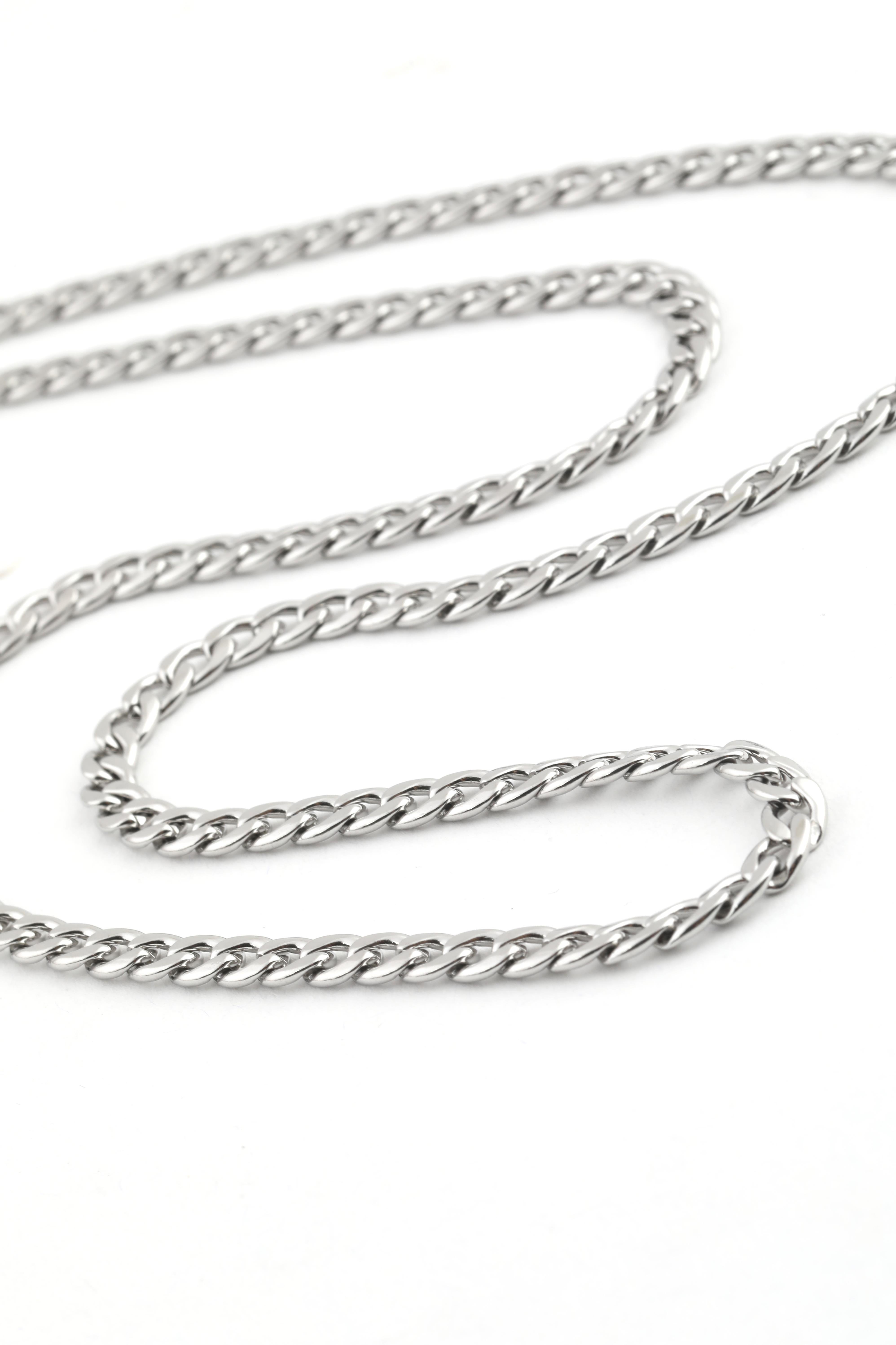 Çelik Kolye Silver 45 cm