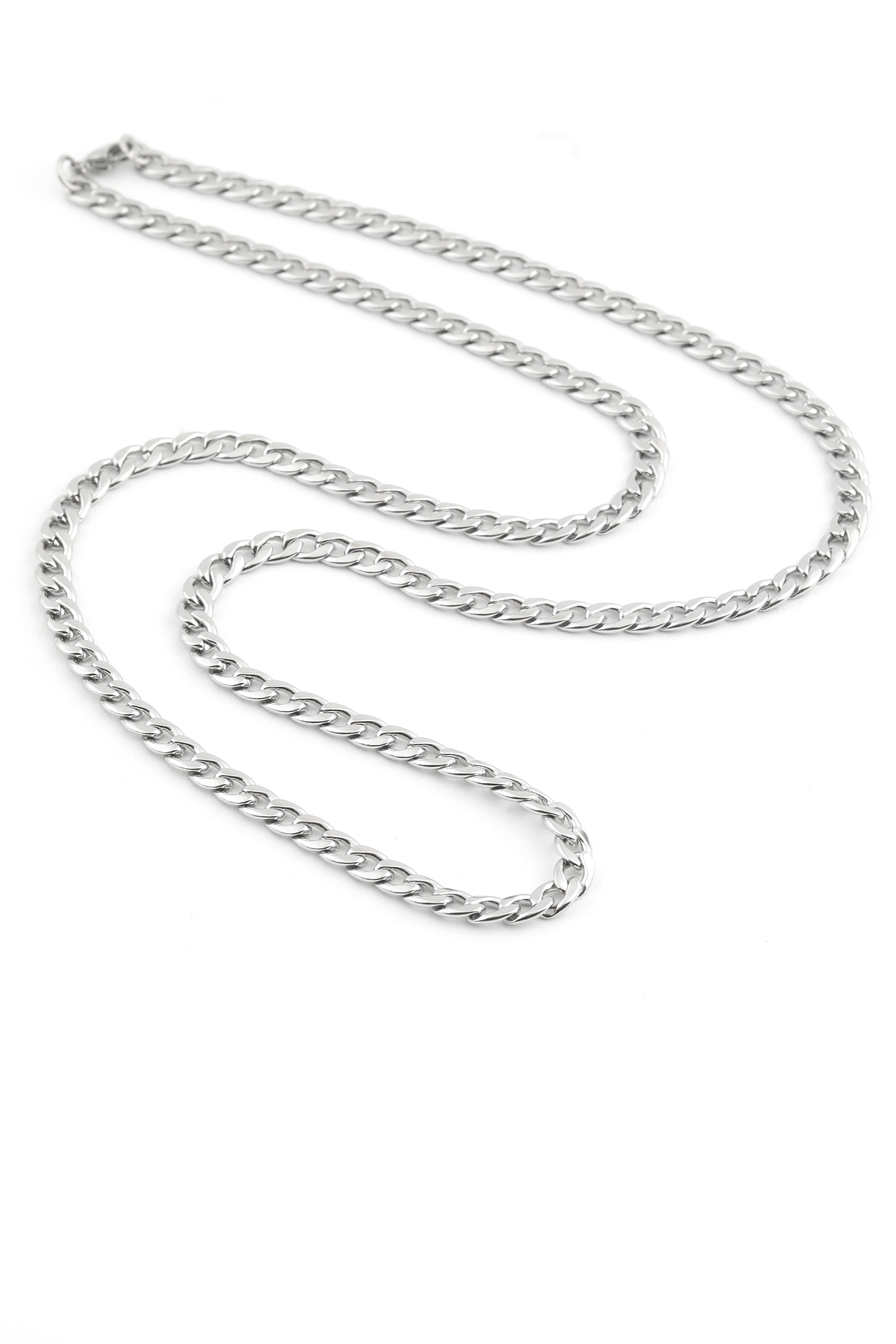 Çelik Kolye Silver 45 cm