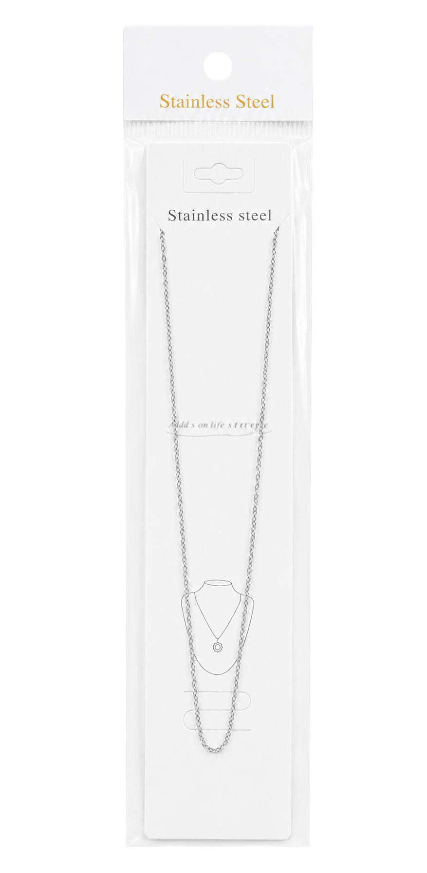 Çelik Kolye SILVER 45cm